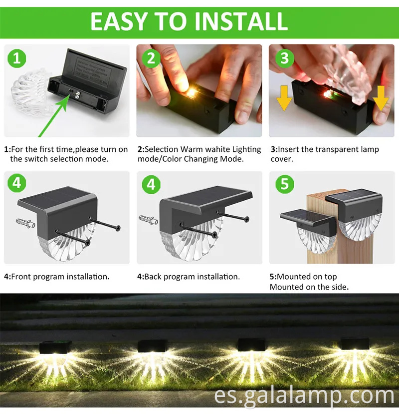 Luces de pared de jardín LED de resistencia a la intemperie duradera para uso al aire libre